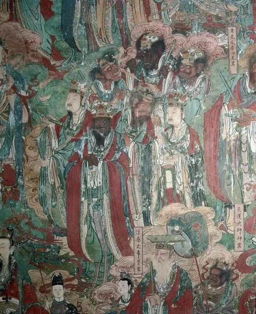 這明代壁畫,夠氣勢