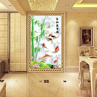 以自然之韻，裝點生活之美——帝尚JM-663大型3D無縫壁畫，為家居注入藝術靈魂